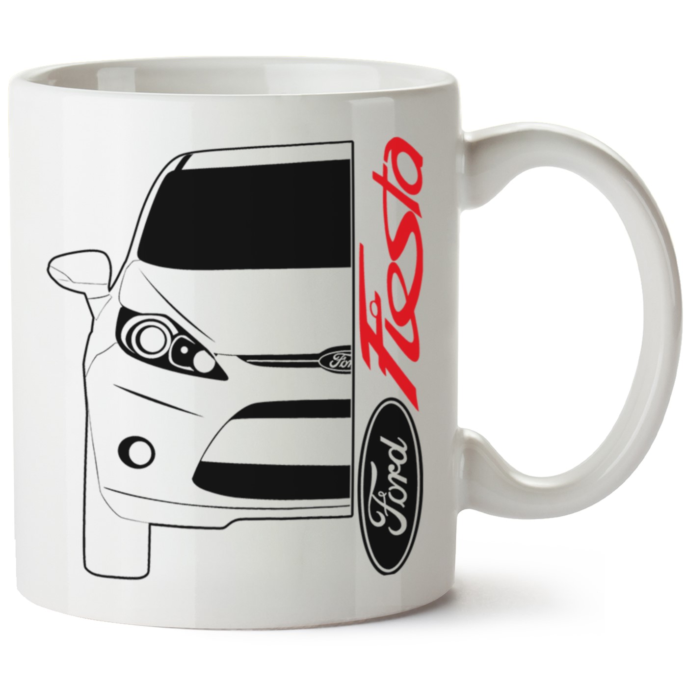 Ford Fiesta Mk7.5 Baskılı Porselen Kupa Bardak