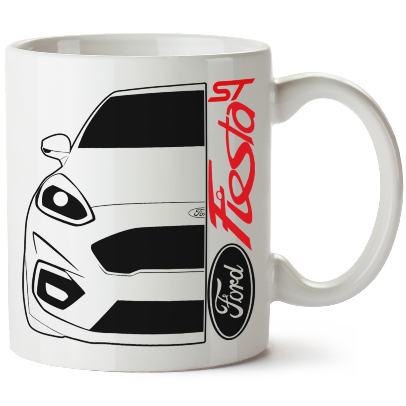 Ford Fiesta Mk8 Baskılı Porselen Kupa Bardak