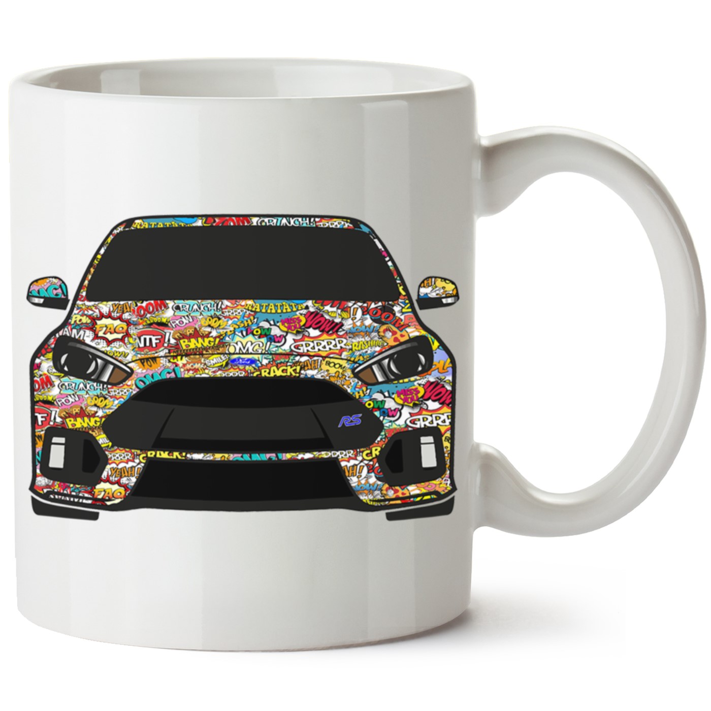 Ford Focus Mk4 Baskılı Porselen Kupa Bardak