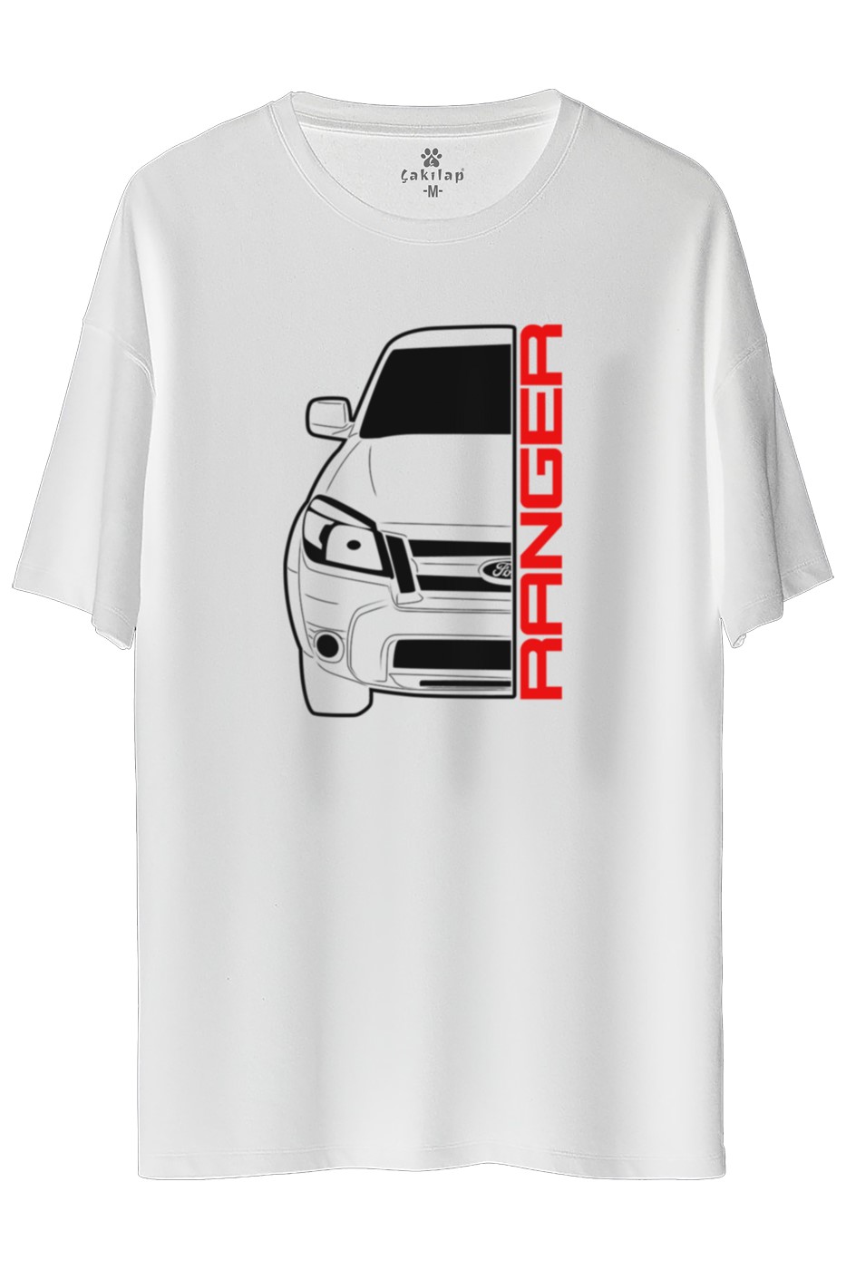 Ford Ranger Baskılı Oversize Tişört