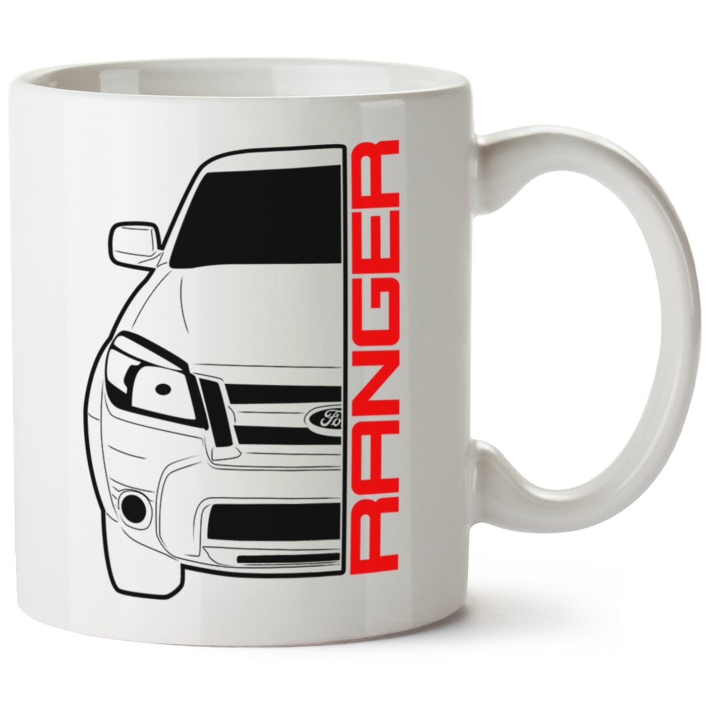 Ford Ranger Baskılı Porselen Kupa Bardak