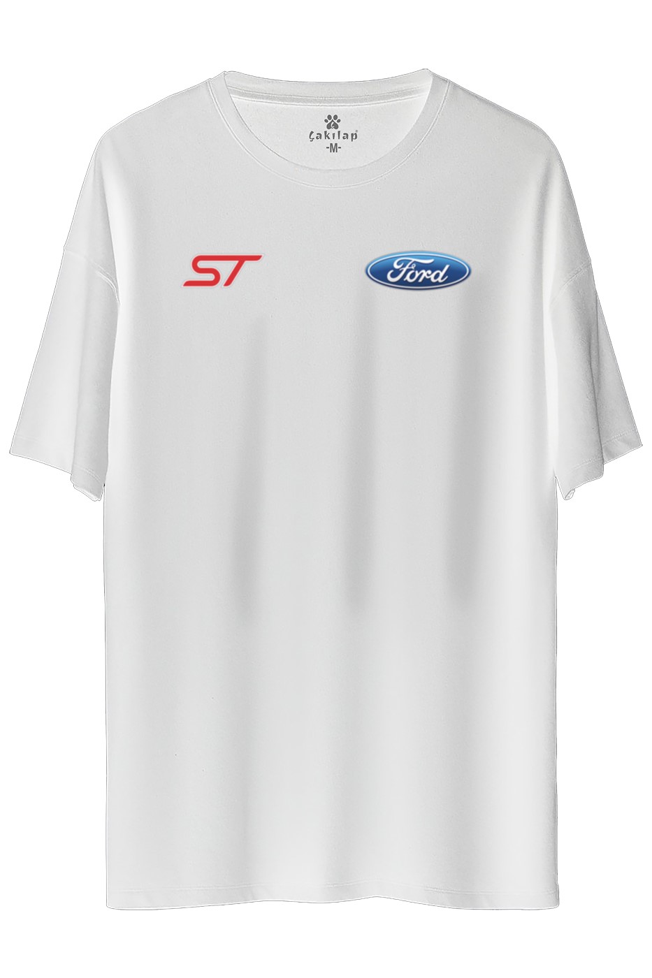 Ford St Logo Baskılı Oversize Tişört