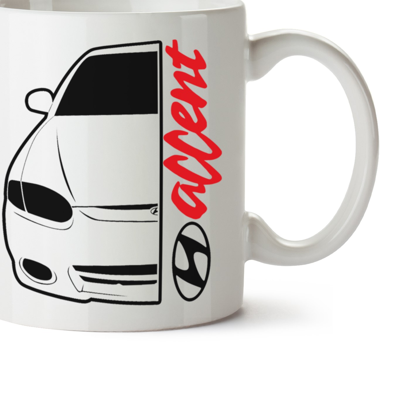 Hyundai Accent Baskılı Porselen Kupa Bardak