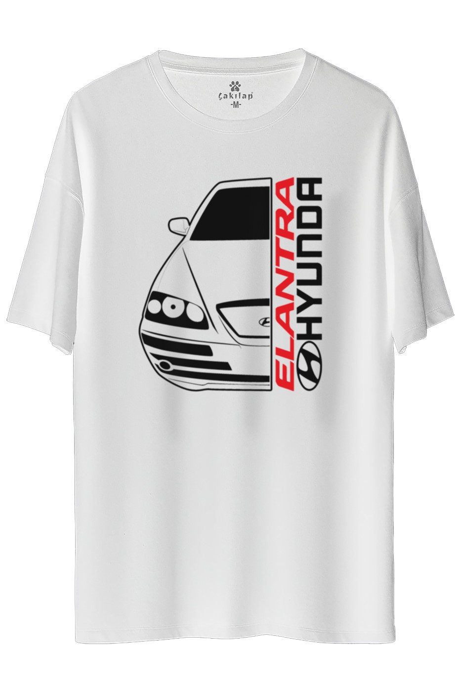 Hyundai Elentra Baskılı Oversize Tişört