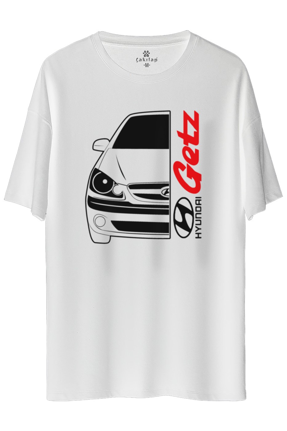 Hyundai Getz Baskılı Oversize Tişört