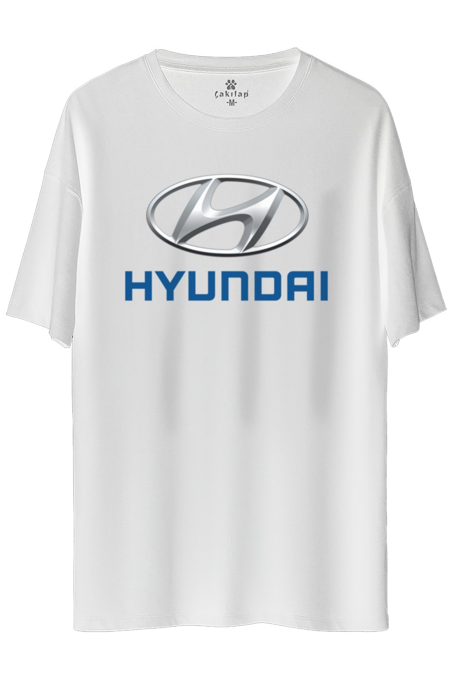 Hyundai Logo Baskılı Oversize Tişört
