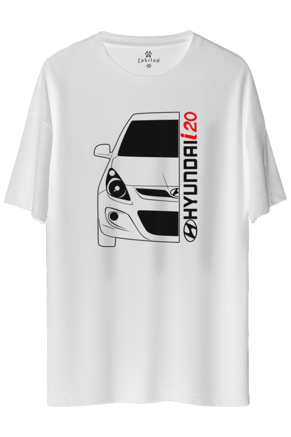 Hyundai i20 Baskılı Oversize Tişört