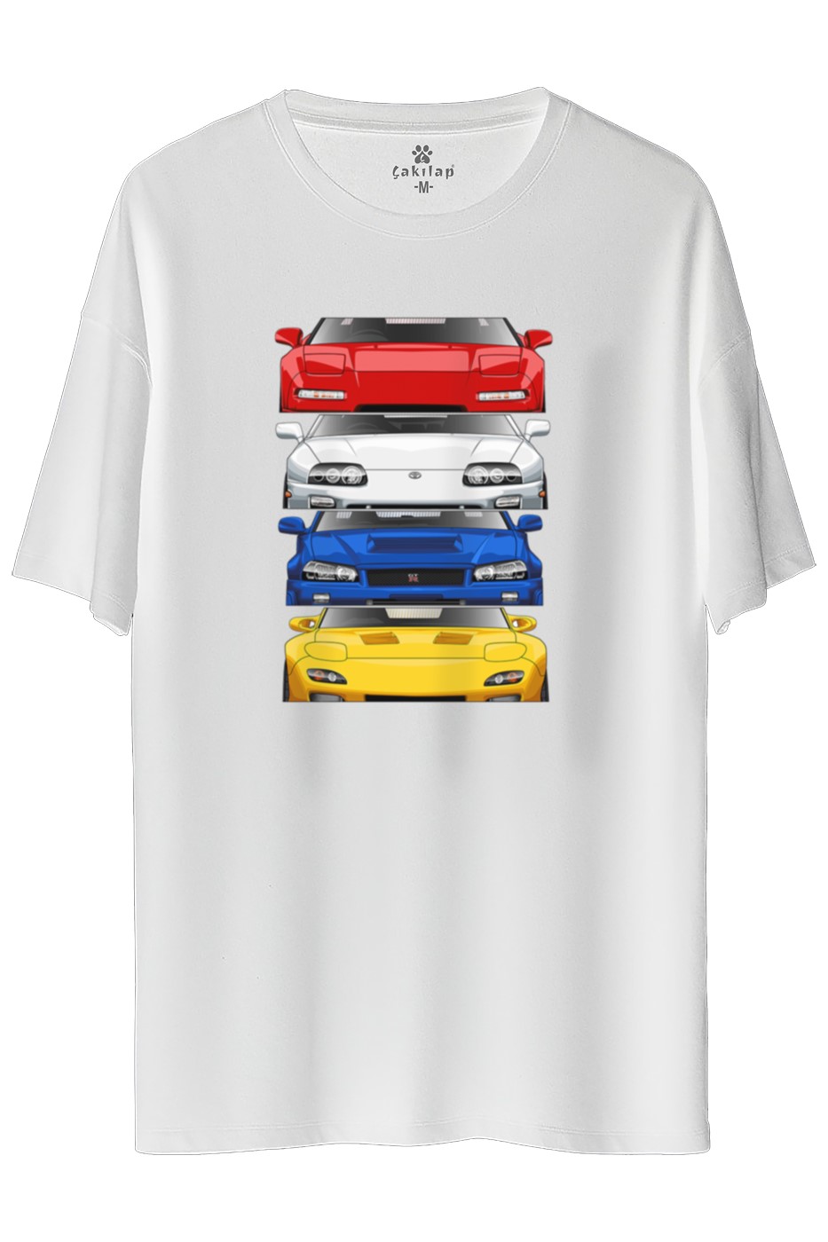 Jdm Legends Baskılı Oversize Tişört