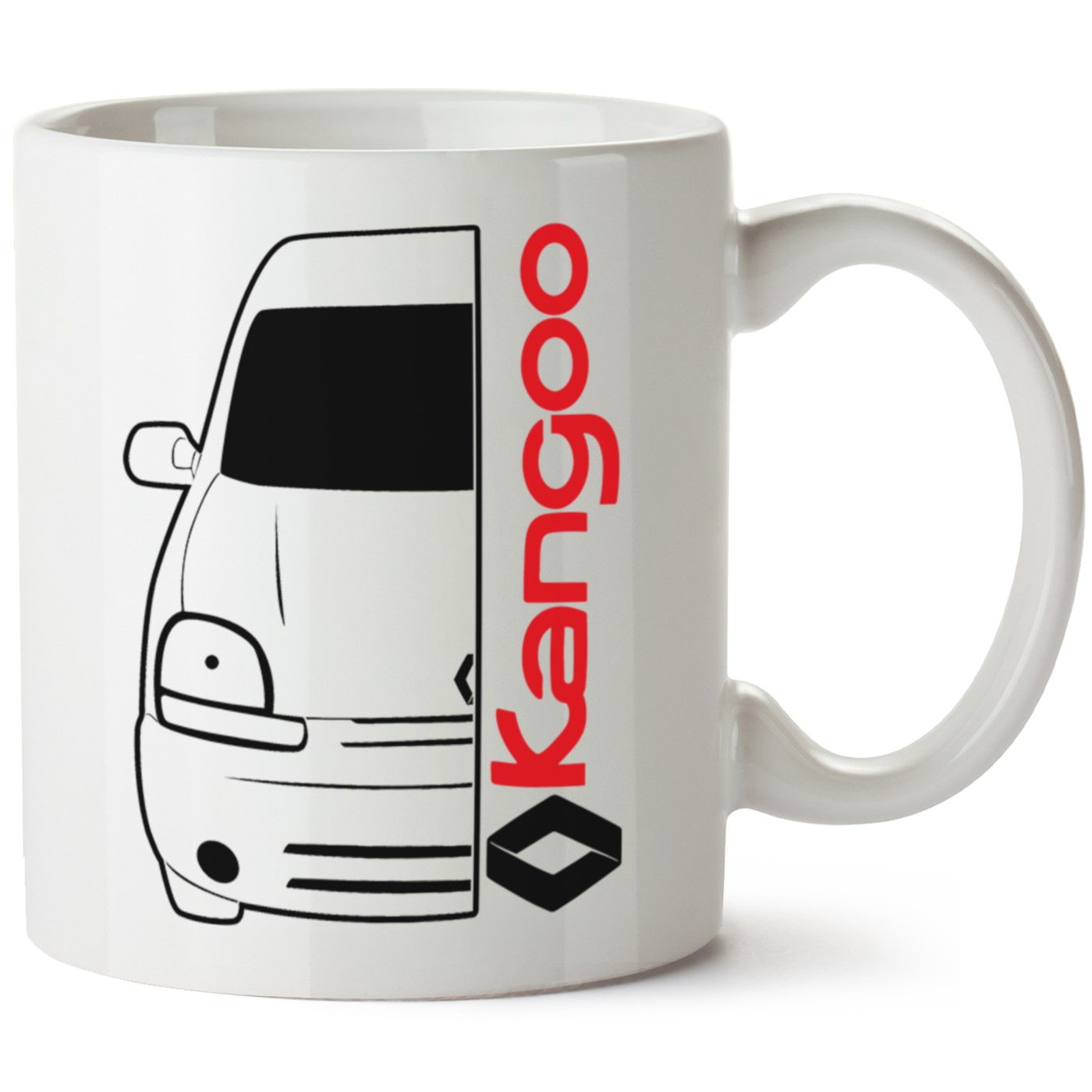 Renault Kangoo Baskılı Porselen Kupa Bardak