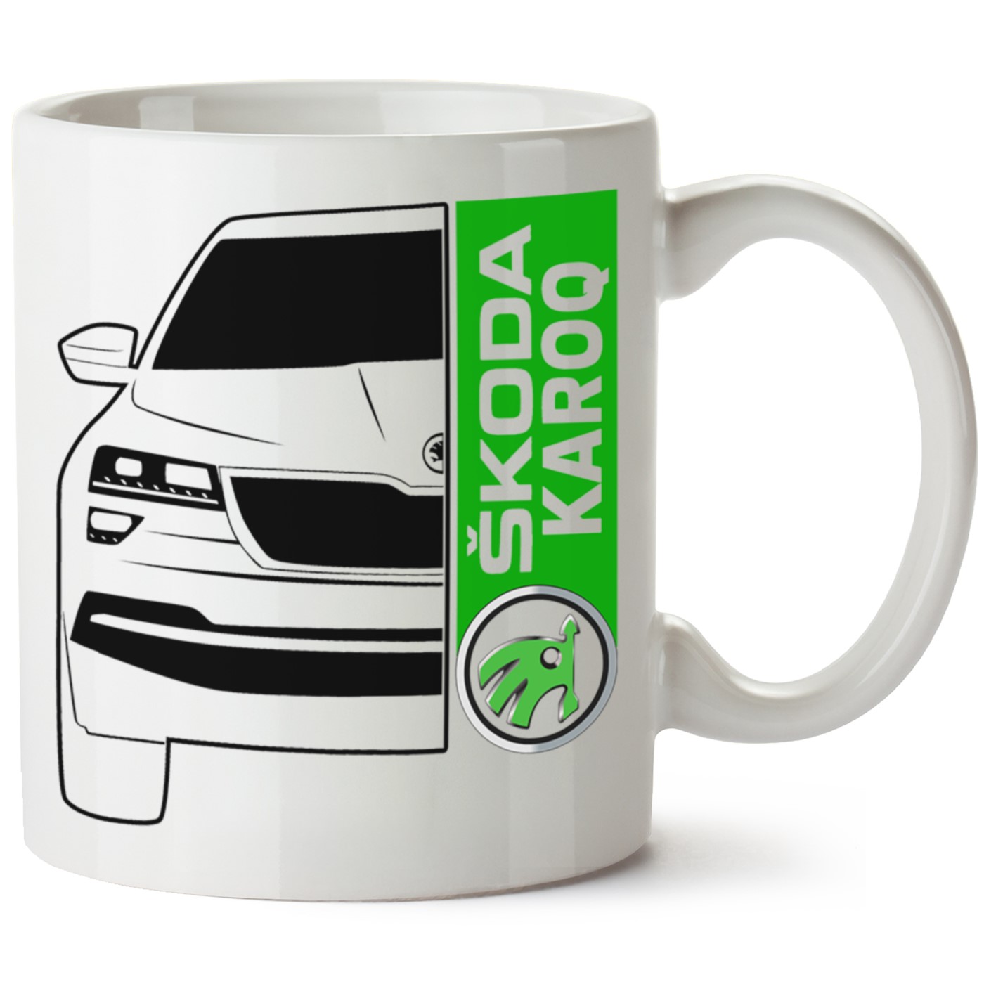 Skoda Karoq Baskılı Porselen Kupa Bardak