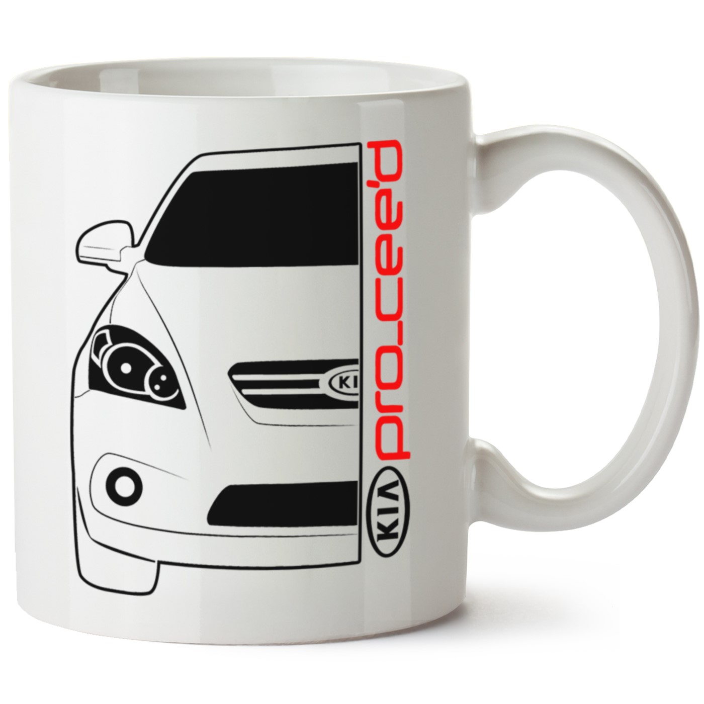 Kia Ceed Baskılı Porselen Kupa Bardak