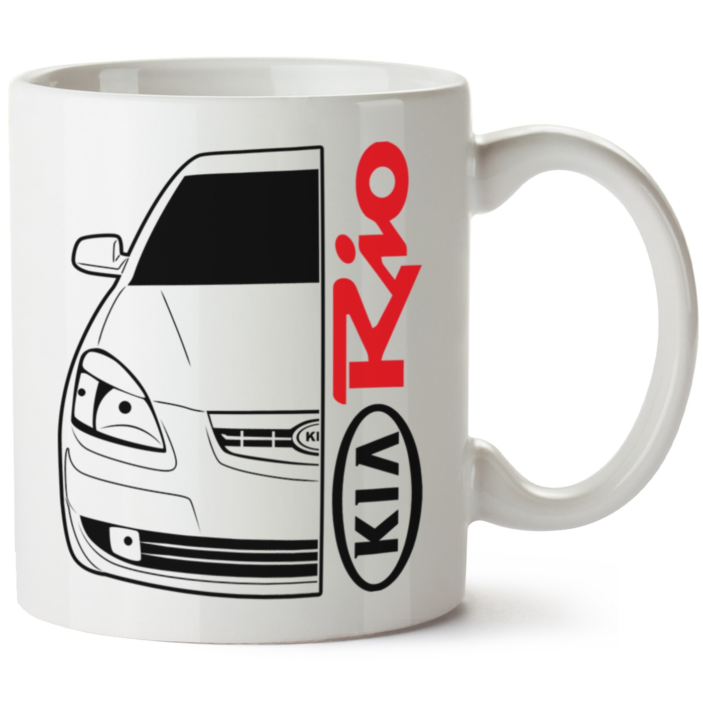 Kia Rio Baskılı Porselen Kupa Bardak