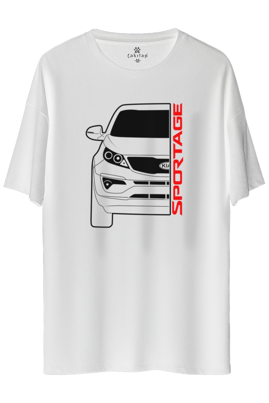 Kia Spotage Baskılı Oversize Tişört