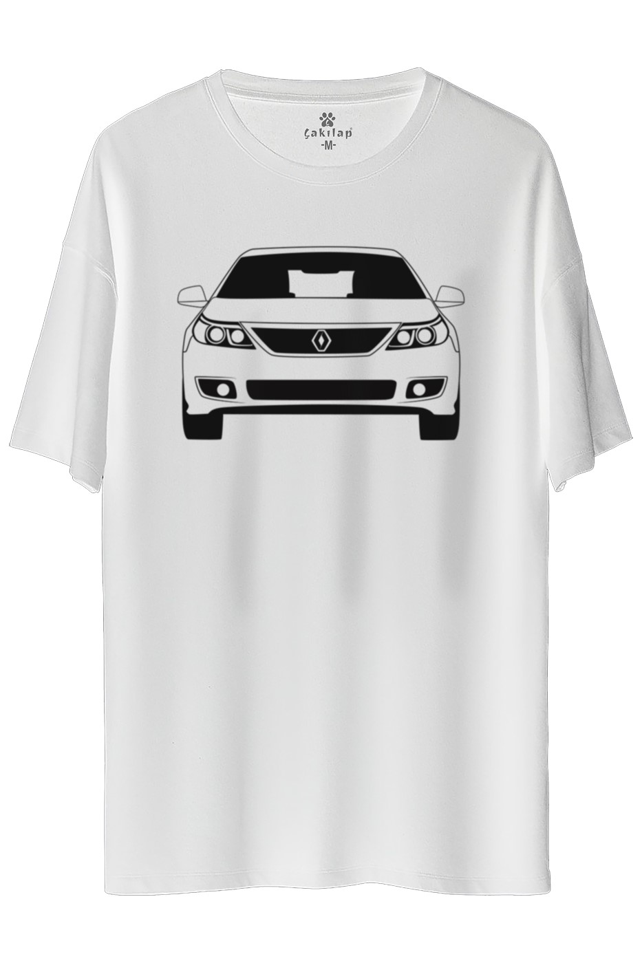 Renault Latitute Baskılı Oversize Tişört
