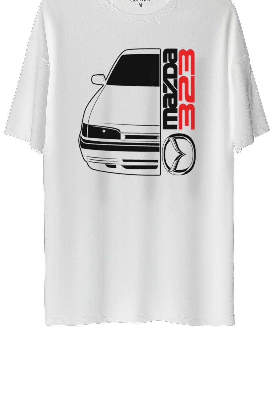 Mazda 323 Baskılı Oversize Tişört