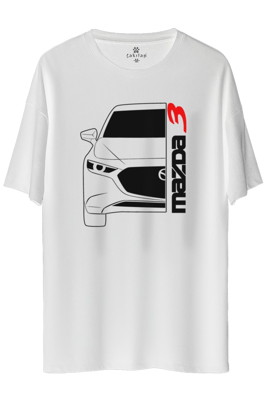 Mazda 3 Baskılı Oversize Tişört