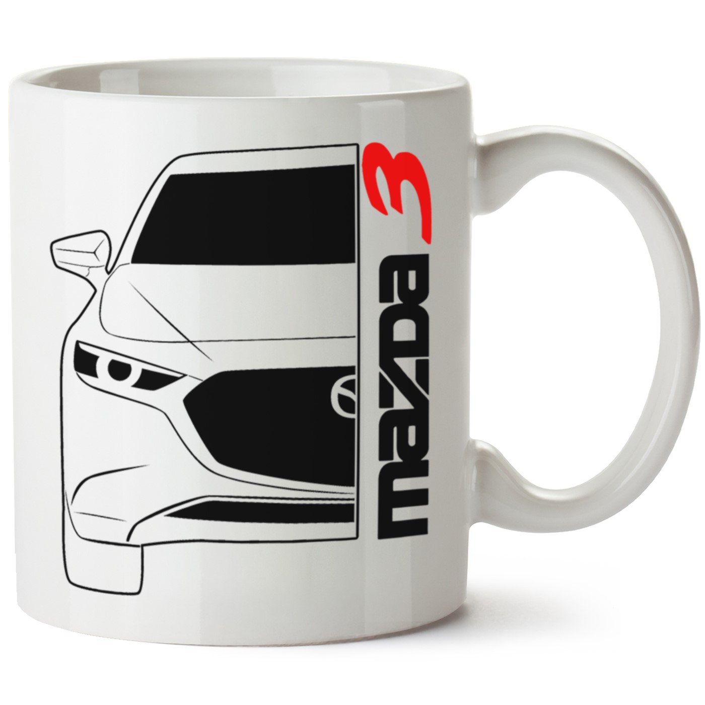 Mazda 3 Baskılı Porselen Kupa Bardak