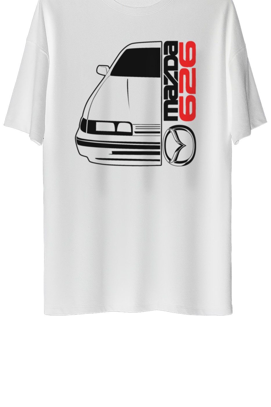 Mazda 626 Baskılı Oversize Tişört