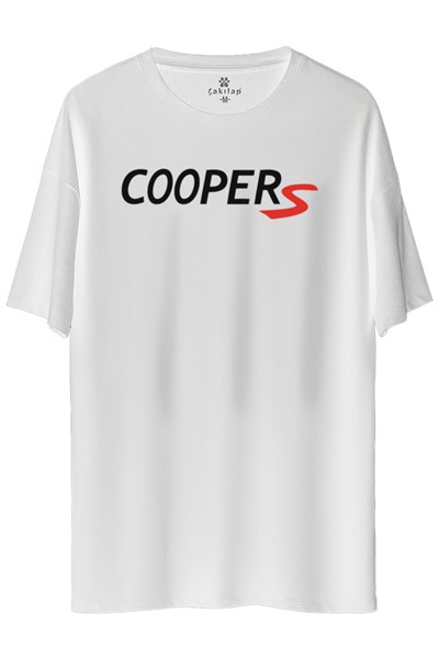 Mini Cooper Logo Baskılı Oversize Tişört