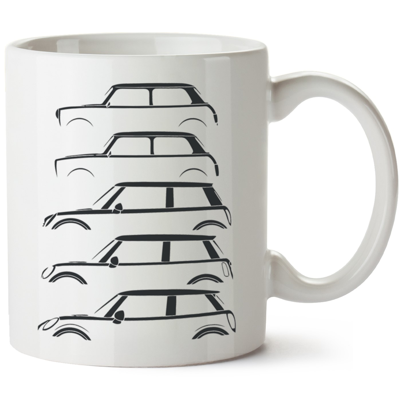 Mini Cooper Baskılı Porselen Kupa Bardak