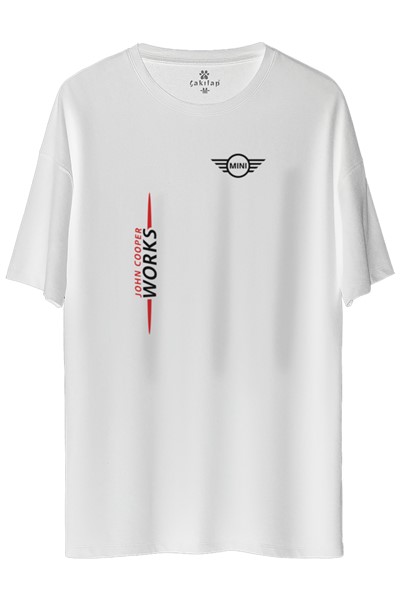 Mini Cooper John Cooper Works Baskılı Oversize Tişört