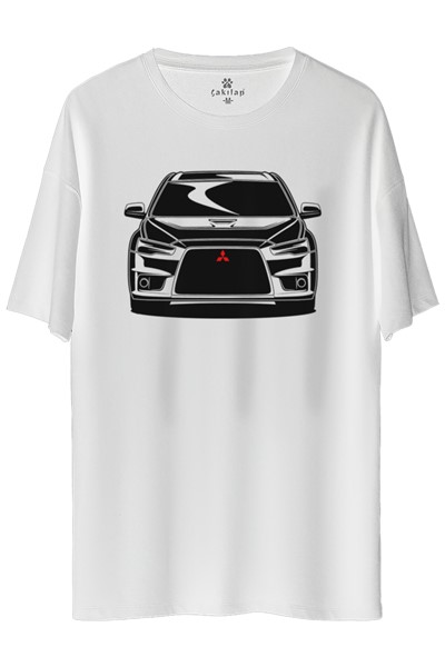 Mitsubishi Evo 10 Baskılı Oversize Tişört