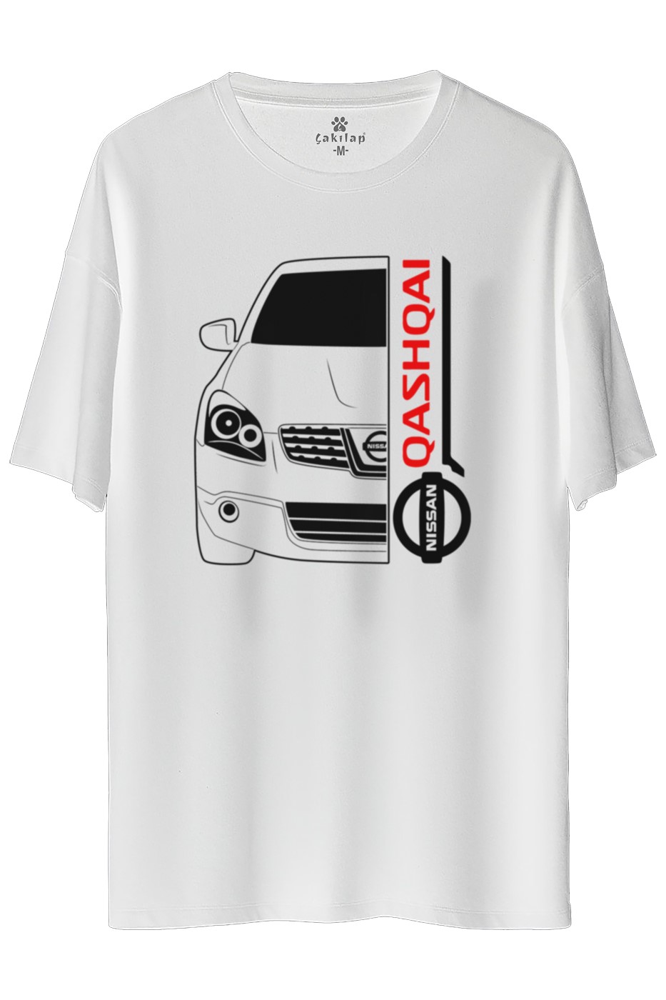Nissan Qashqai Baskılı Oversize Tişört