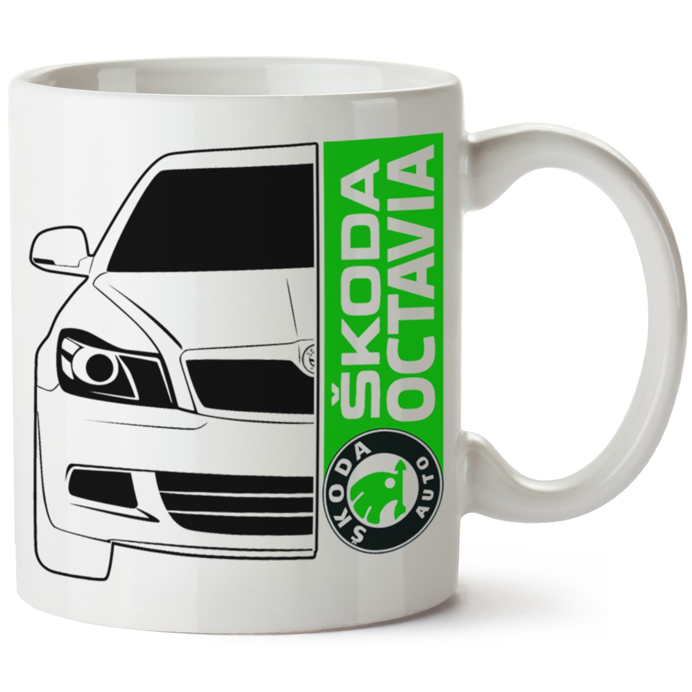 Skoda OctaviaA6 Baskılı Porselen Kupa Bardak