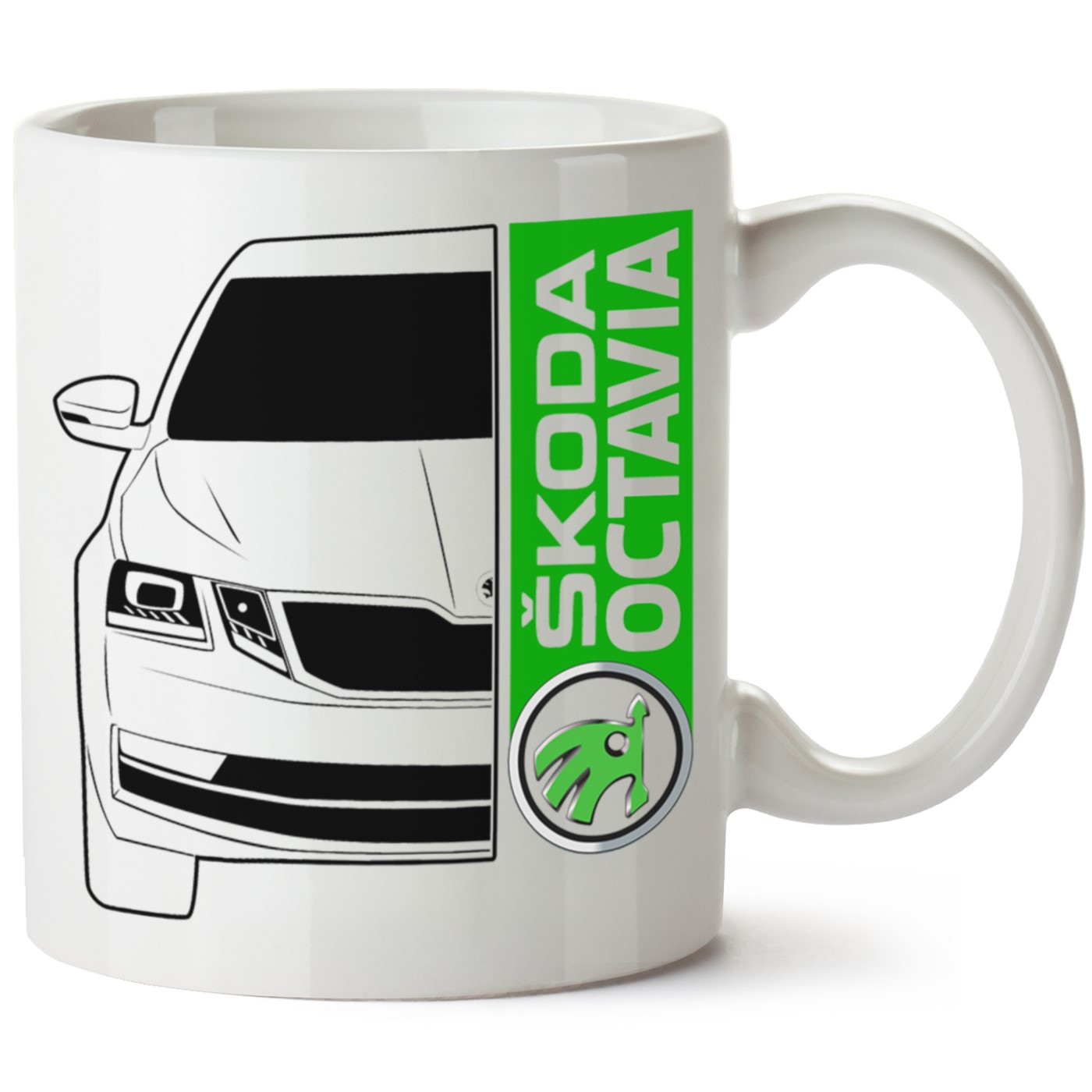 Skoda OctaviaA7 Baskılı Porselen Kupa Bardak