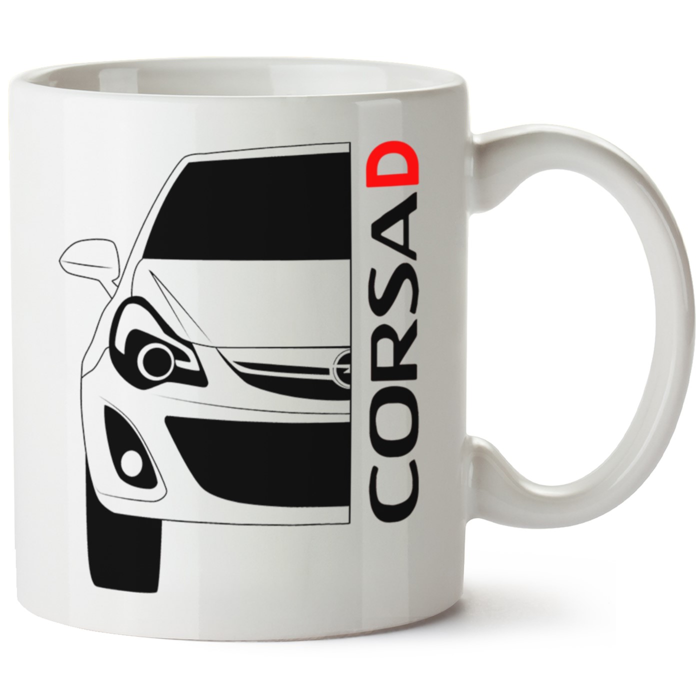 Opel Corsa D Baskılı Porselen Kupa Bardak