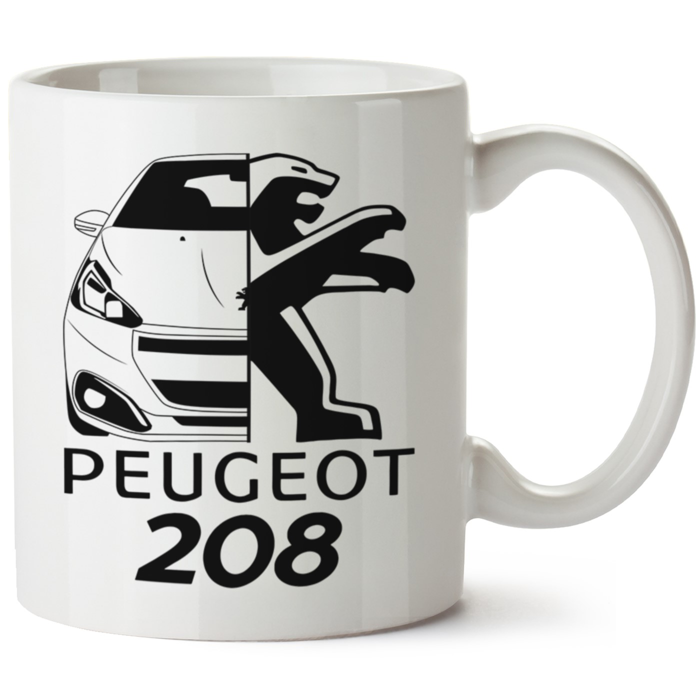 Peugeot 208 Baskılı Porselen Kupa Bardak