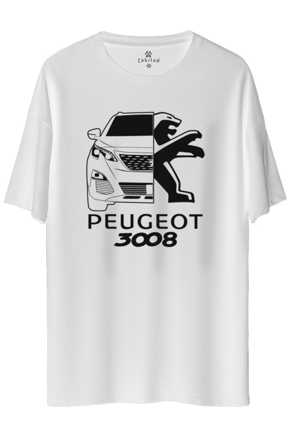 Peugeot 3008 Baskılı Oversize Tişört