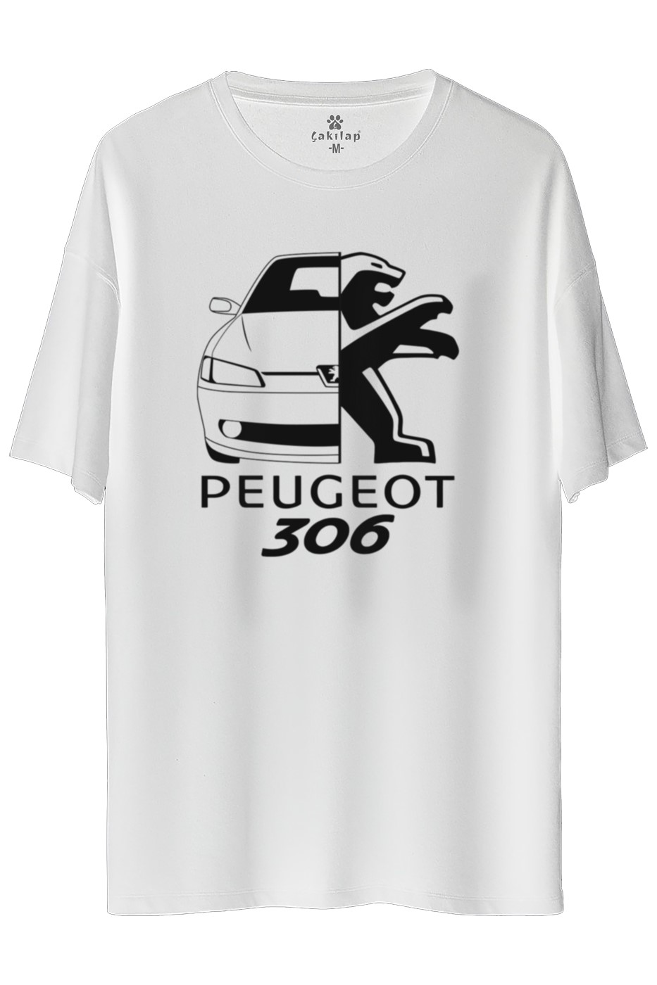 Peugeot 306 Baskılı Oversize Tişört