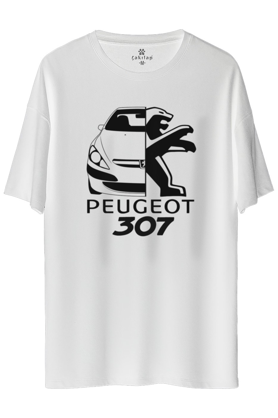 Peugeot 307 Baskılı Oversize Tişört