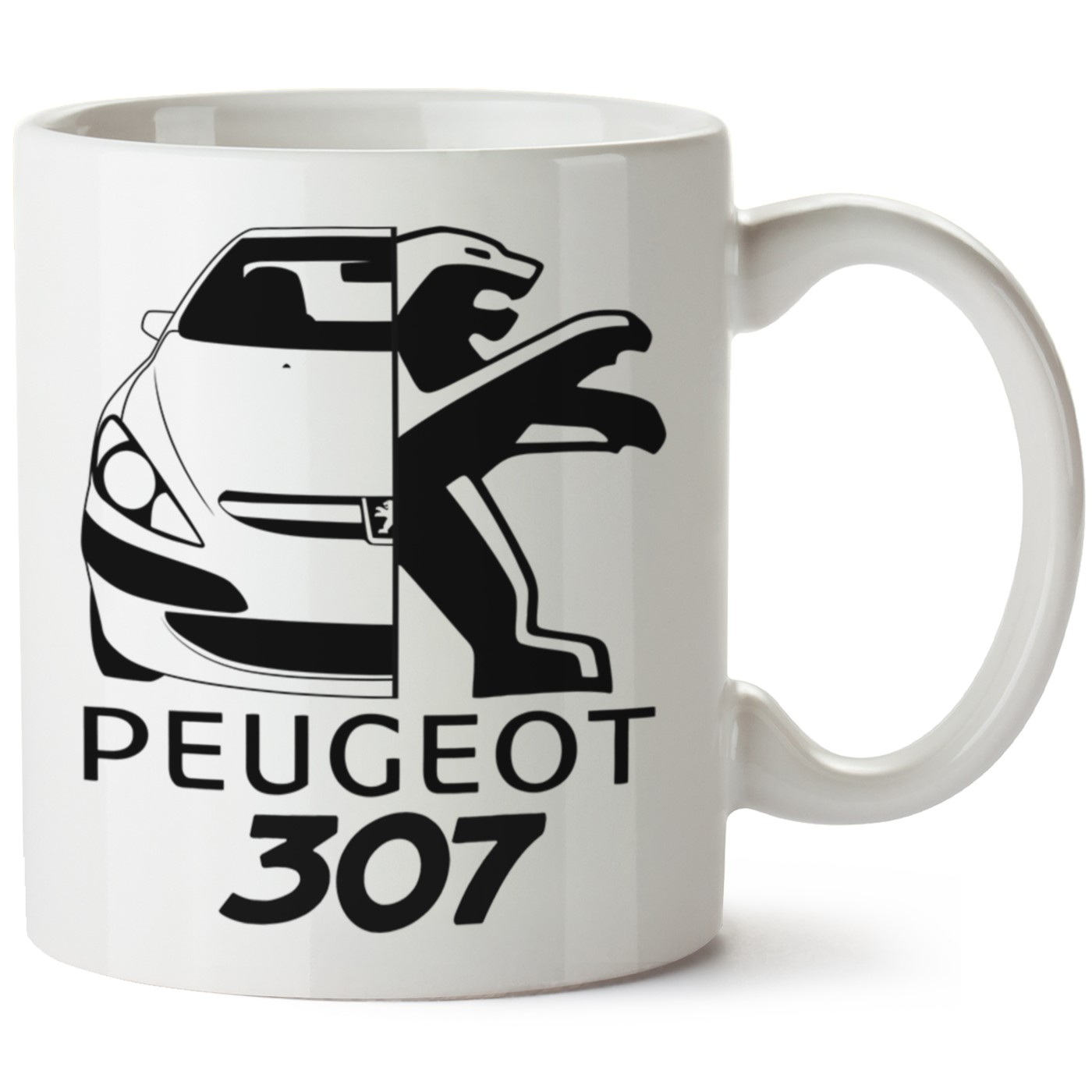 Peugeot 307 Baskılı Porselen Kupa Bardak