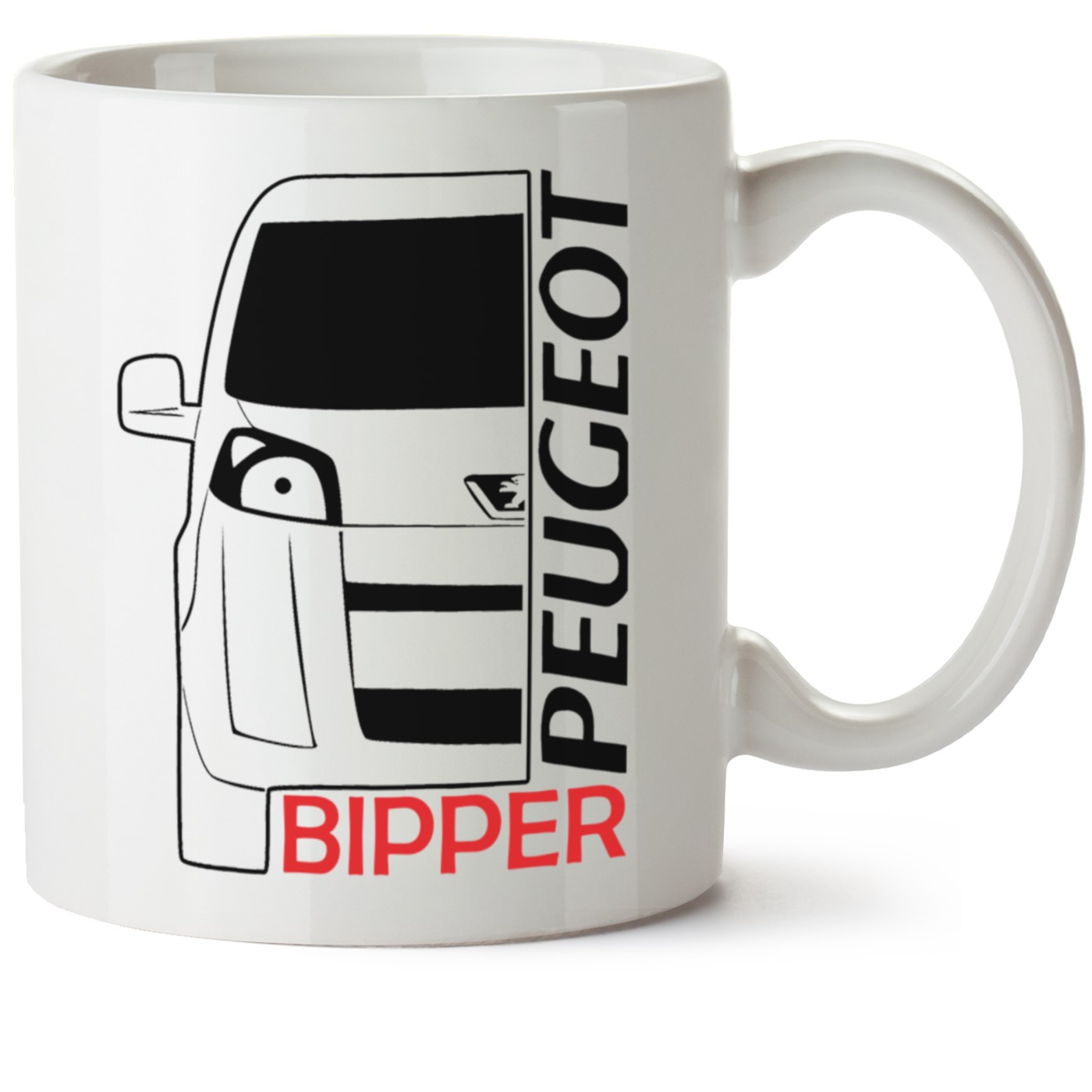 Peugeot Bipper Baskılı Porselen Kupa Bardak