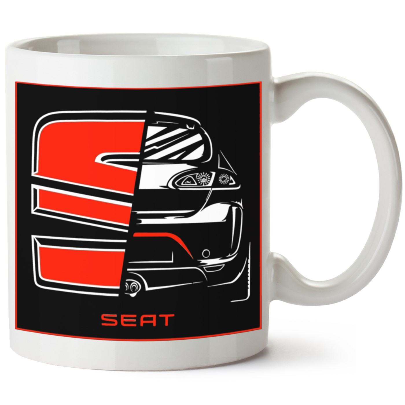 Seat Leon Mk2 Baskılı Porselen Kupa Bardak