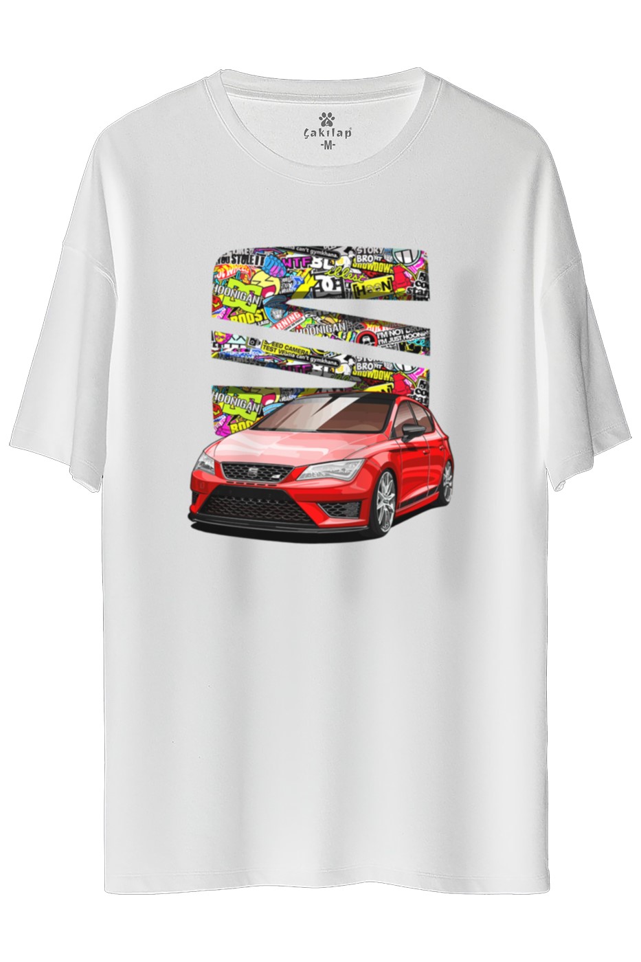 Seat Leon Mk3 Baskılı Oversize Tişört