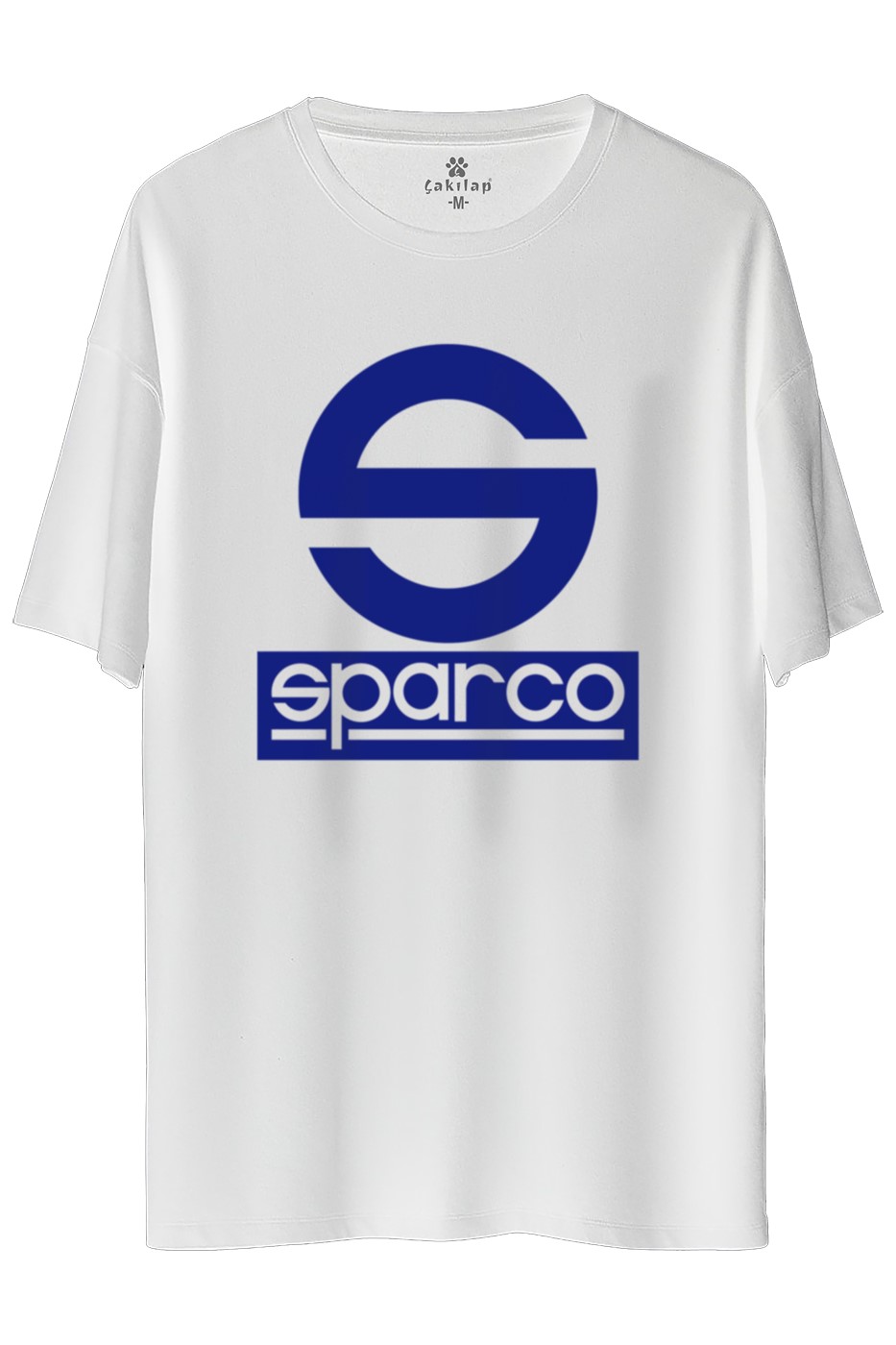 SparcoLogo Baskılı Oversize Tişört