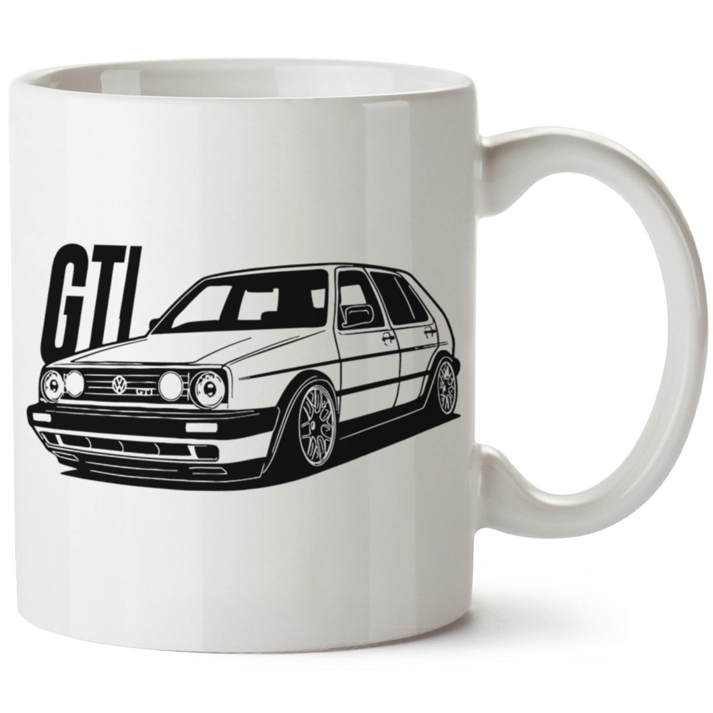 Vw Golf 2 Baskılı Porselen Kupa Bardak