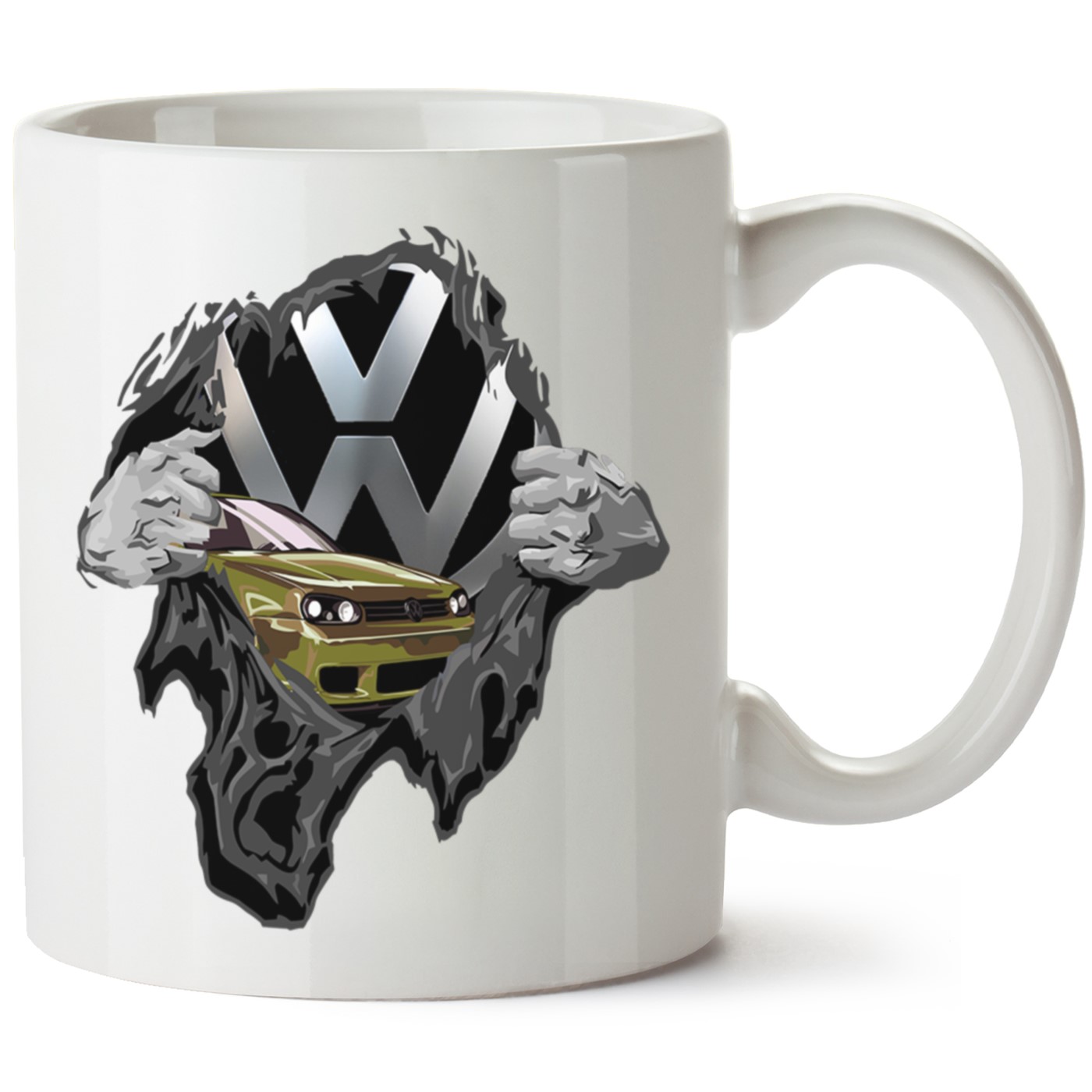 Vw Golf 4 Baskılı Porselen Kupa Bardak