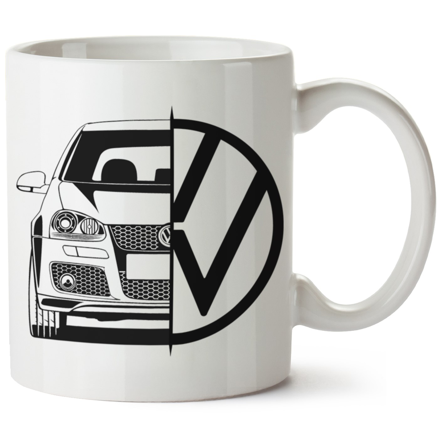 Vw Golf 5 Baskılı Porselen Kupa Bardak