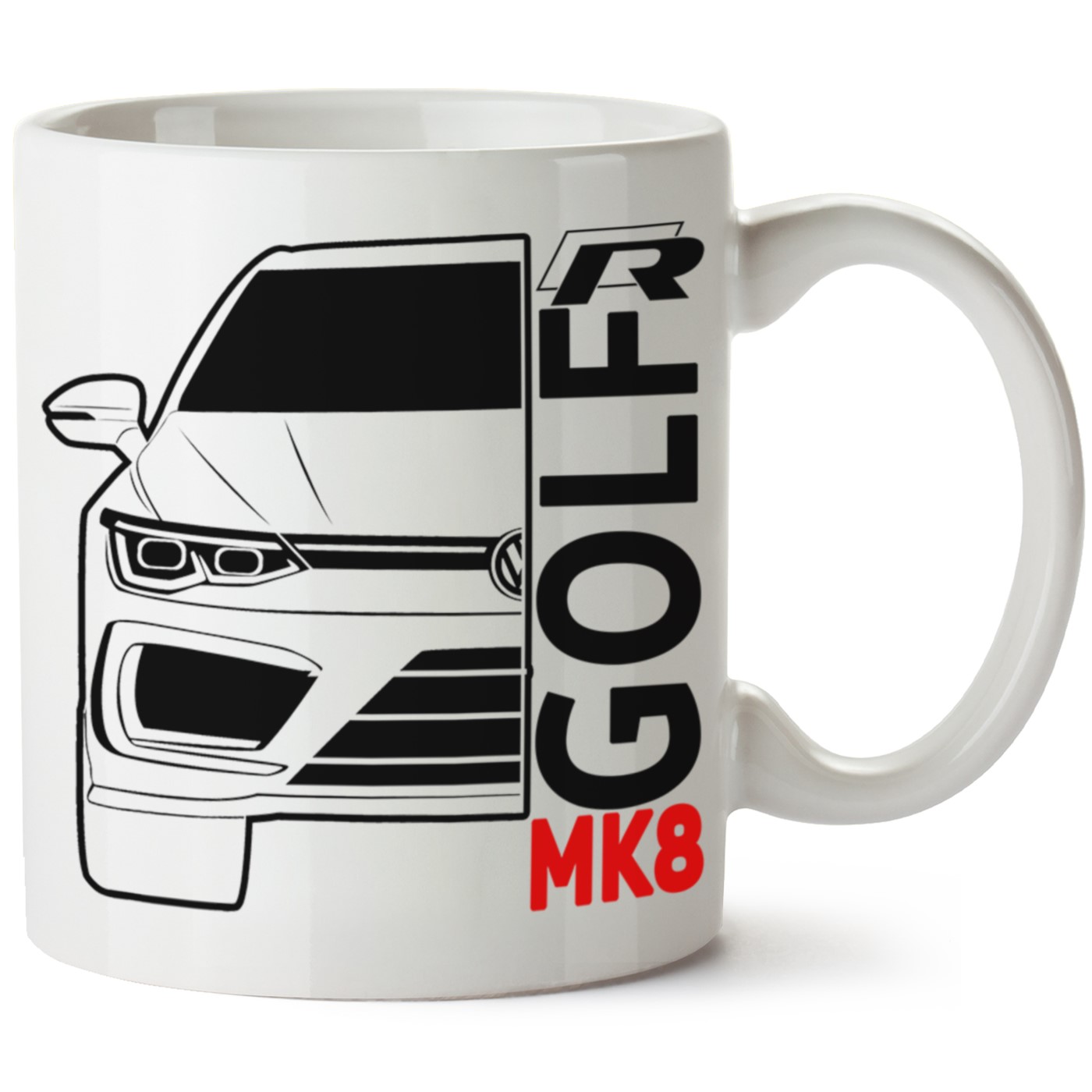 Vw Golf 8 Baskılı Porselen Kupa Bardak