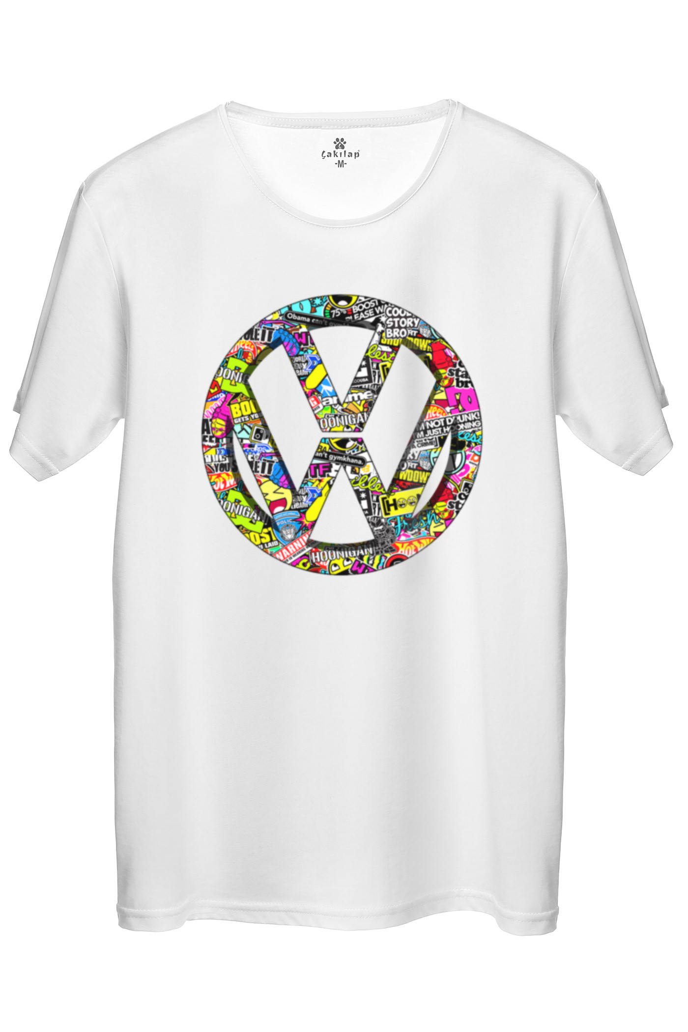 Vw Logo Baskılı Regular Tişört