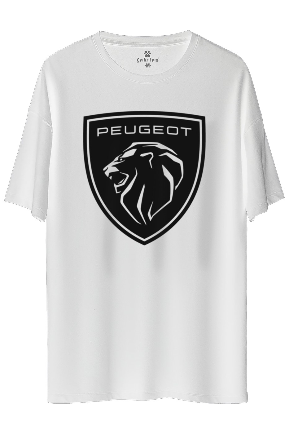Peugeot Logo Baskılı Oversize Tişört