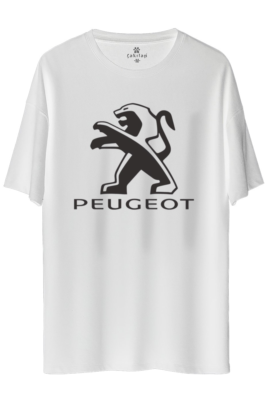 Peugeot Logo Baskılı Oversize Tişört