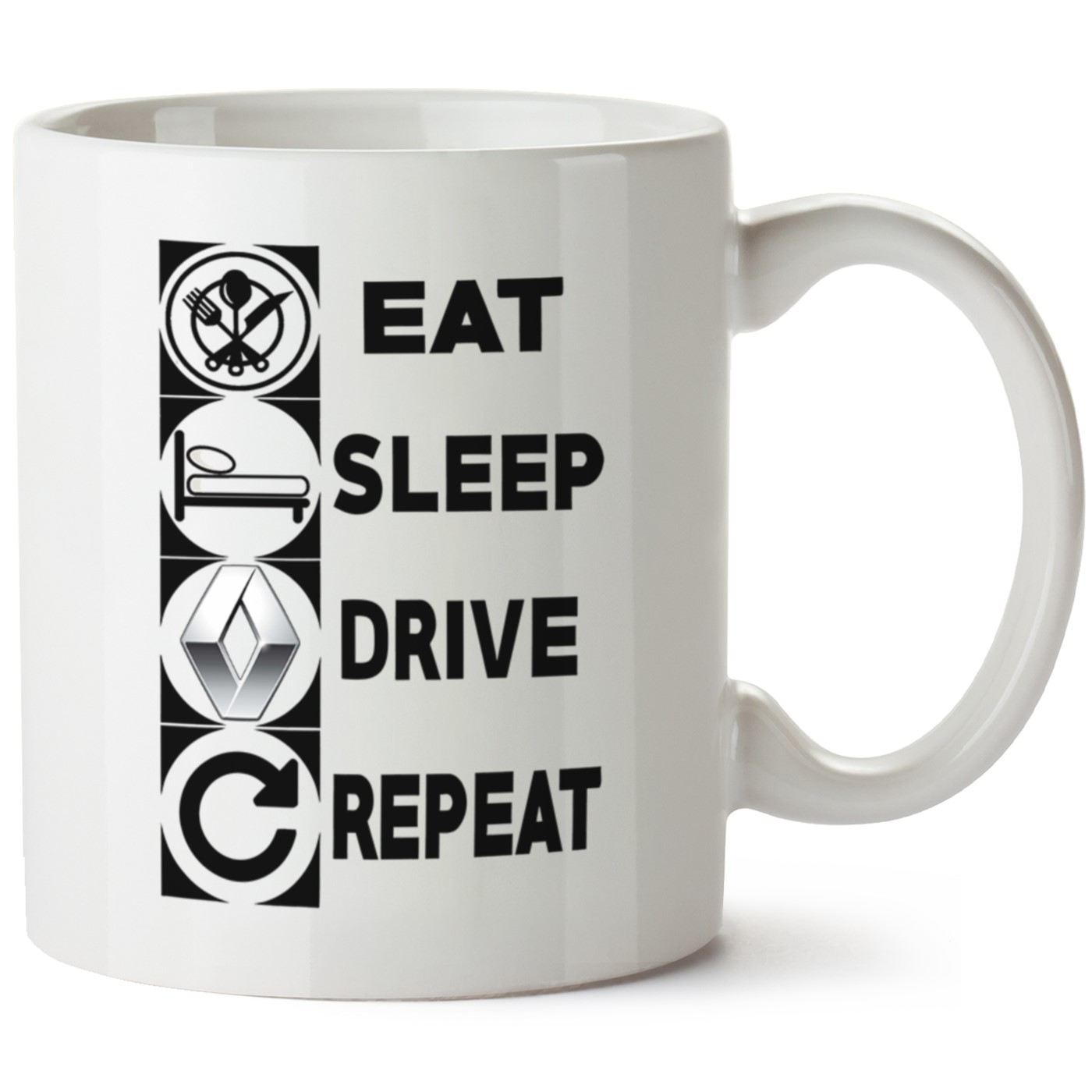 Renault Logo Baskılı Porselen Kupa Bardak