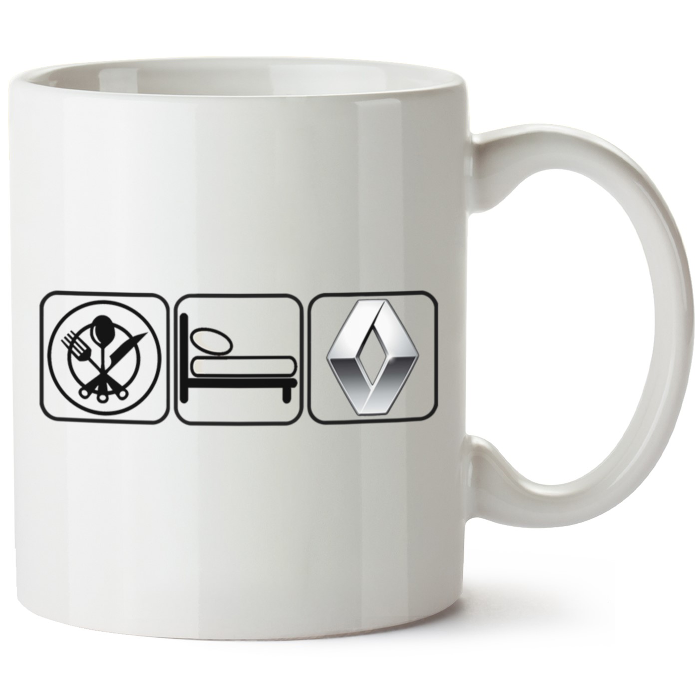 Renault Logo Baskılı Porselen Kupa Bardak