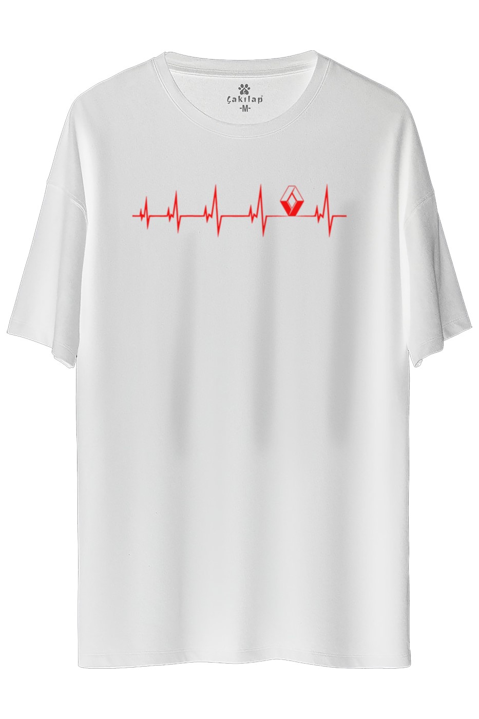 Renault Logo Baskılı Oversize Tişört