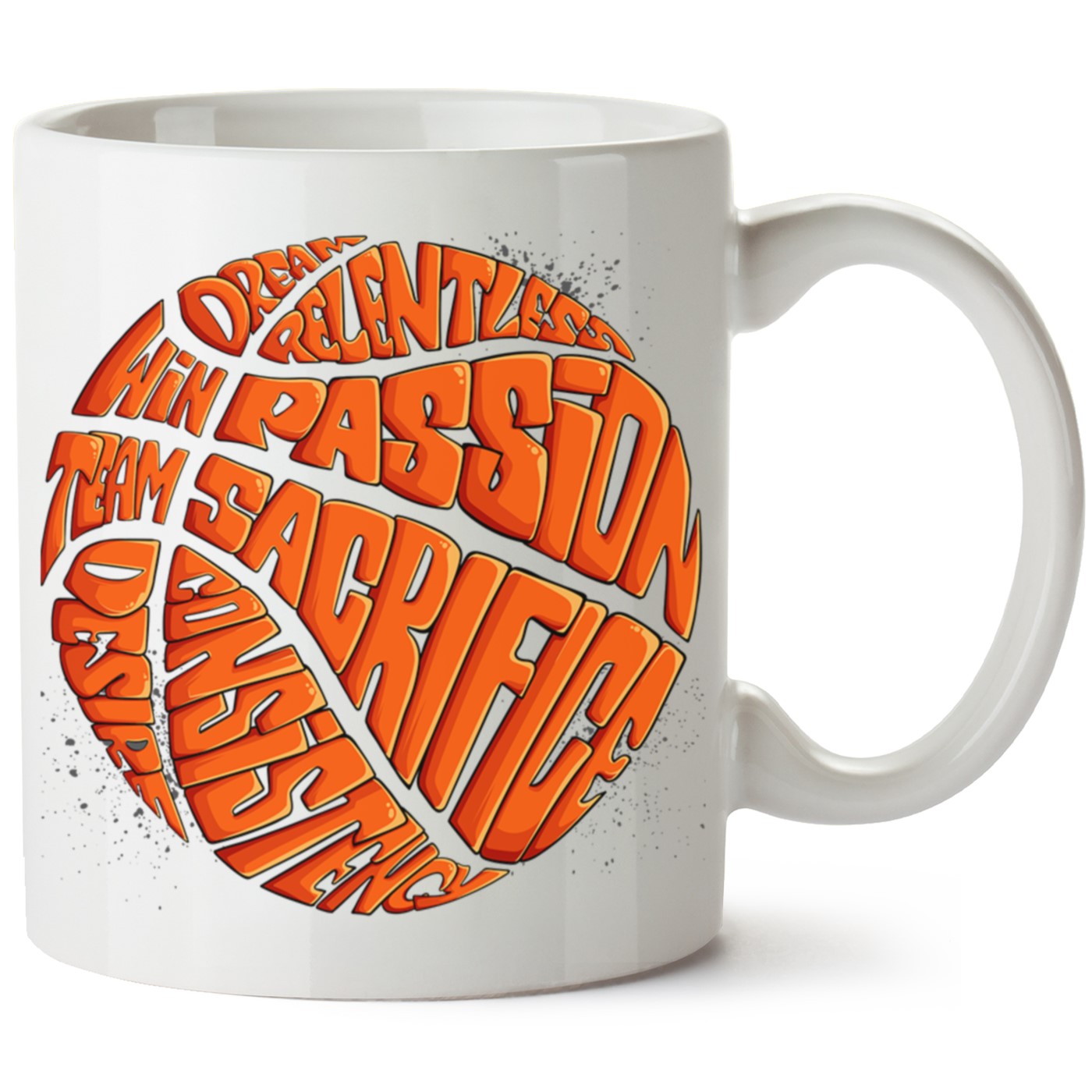 Win Passion Baskılı Porselen Kupa Bardak